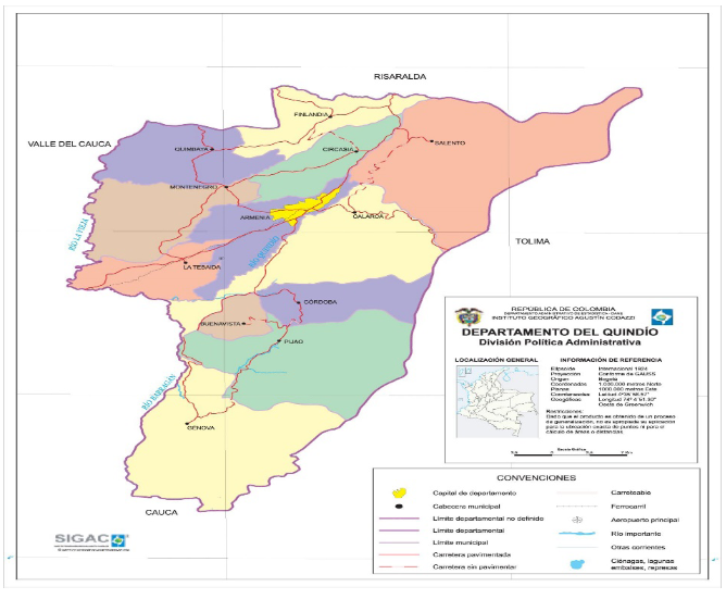 Figura 1. Municipio de Circasia-Quindío