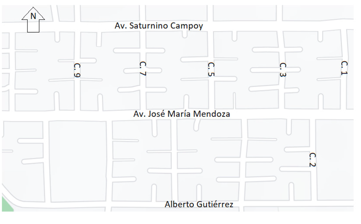 Figura 8. Croquis del Fraccionamiento indeco Sahuaro
